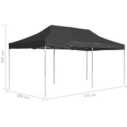 Pavilion de gradina VidaXL 45503 6x3 (Anthracite) Thumb