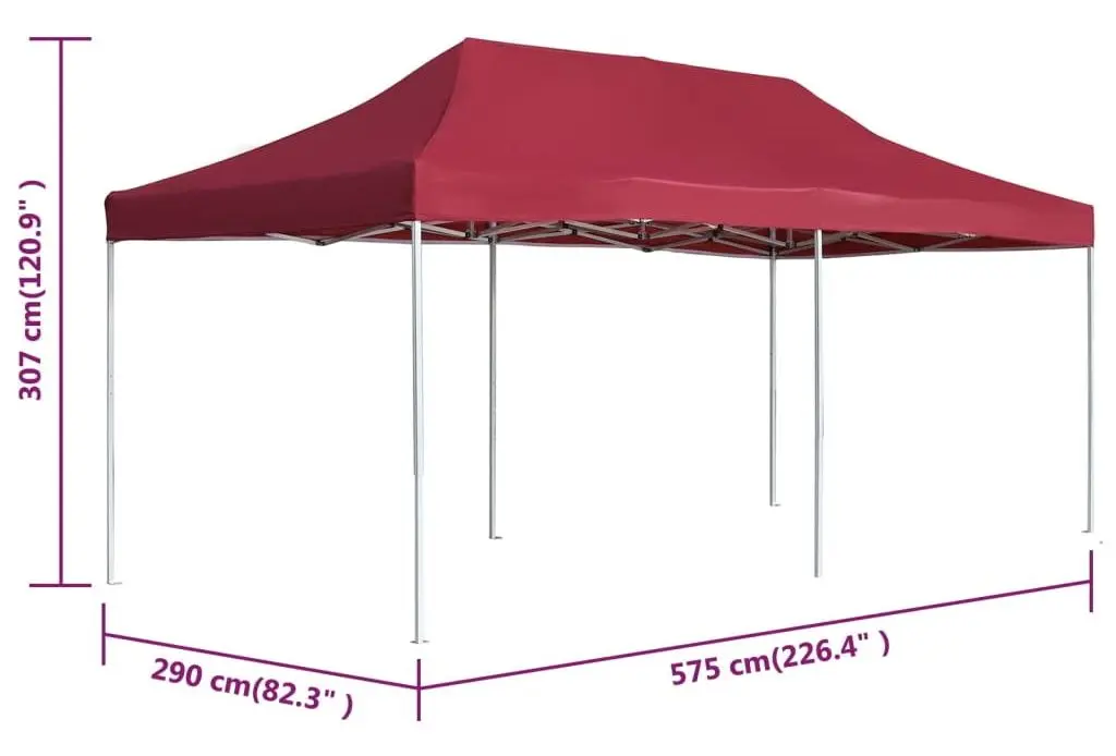 Садовый павильон VidaXL 45504 6x3 (Burgundy)