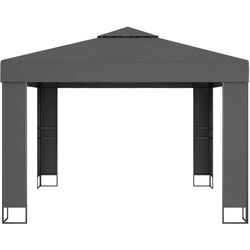 Pavilion de gradina VidaXL 47952 3x3 (Anthracite) Thumb