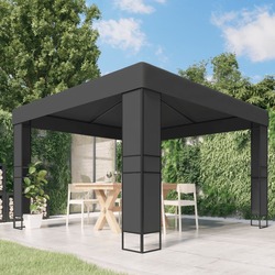 Pavilion de gradina VidaXL 47952 3x3 (Anthracite) Thumb