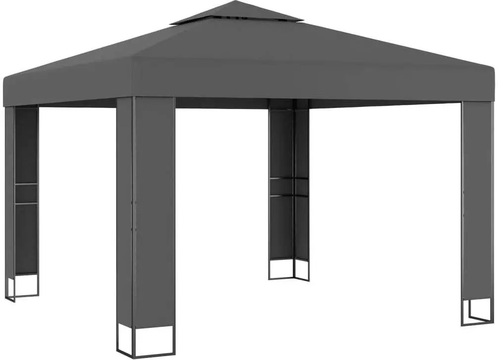 Pavilion de gradina VidaXL 47952 3x3 (Anthracite)