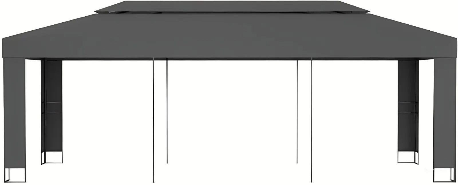 Pavilion de gradina VidaXL 47953 3x6 (Anthracite) - 2