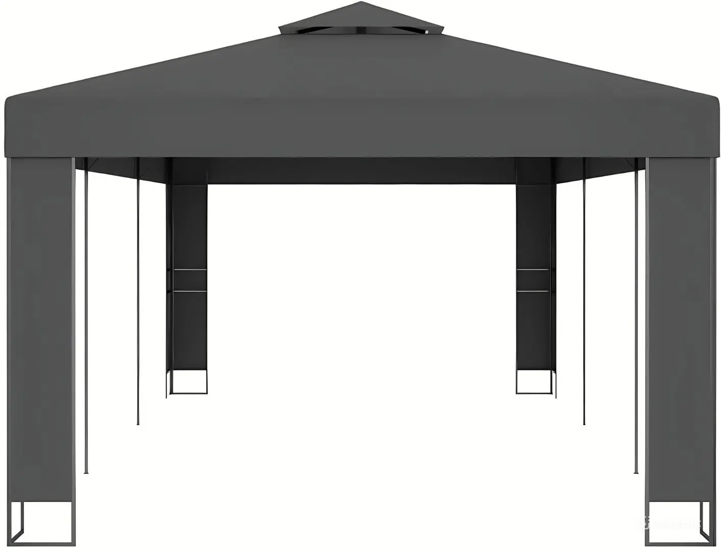 Pavilion de gradina VidaXL 47953 3x6 (Anthracite) - 3
