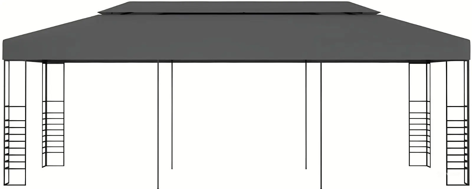 Pavilion de gradina VidaXL 47959 3x6 (Anthracite) - 2