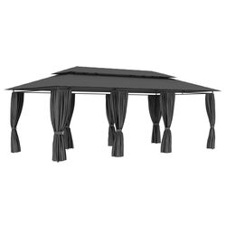 Pavilion de gradina VidaXL 47966 6x3 (Anthracite) Thumb