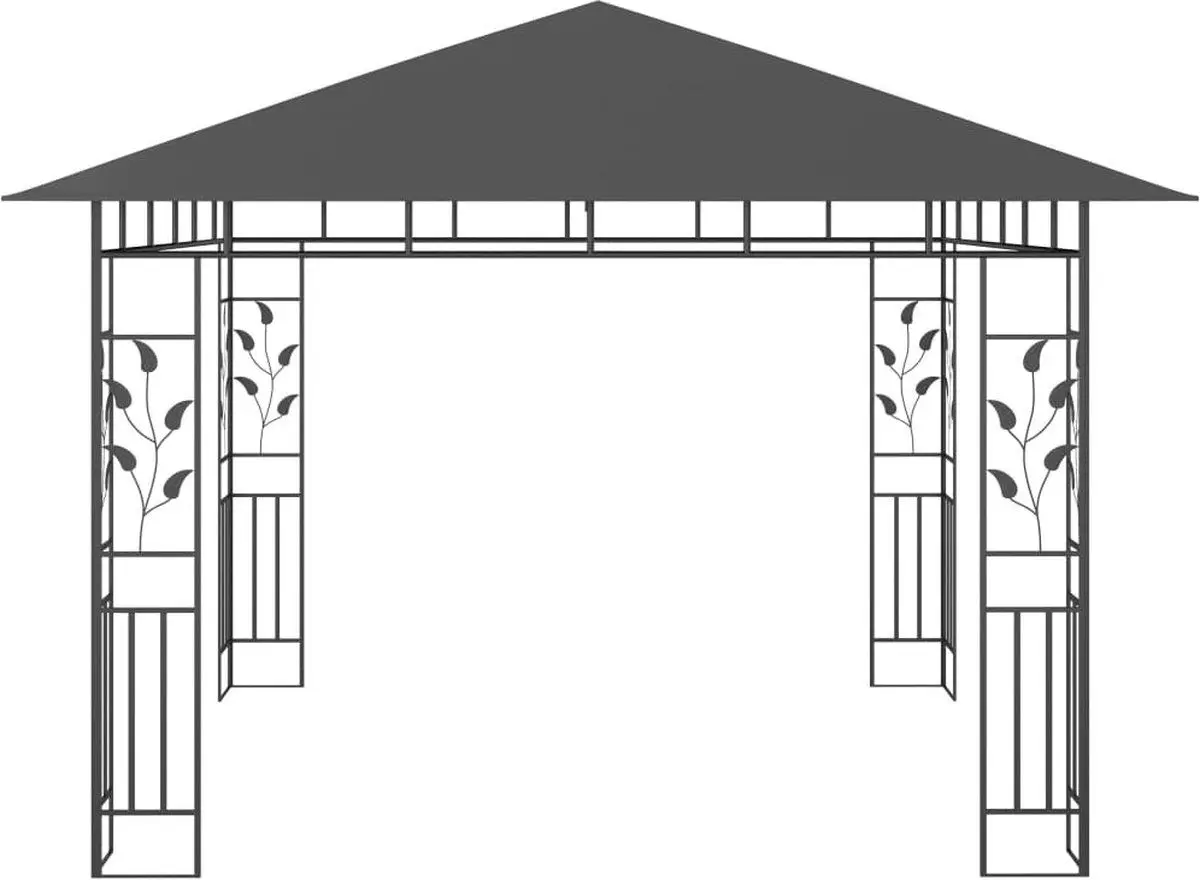 Садовый павильон VidaXL 47972 3x3 (Anthracite)