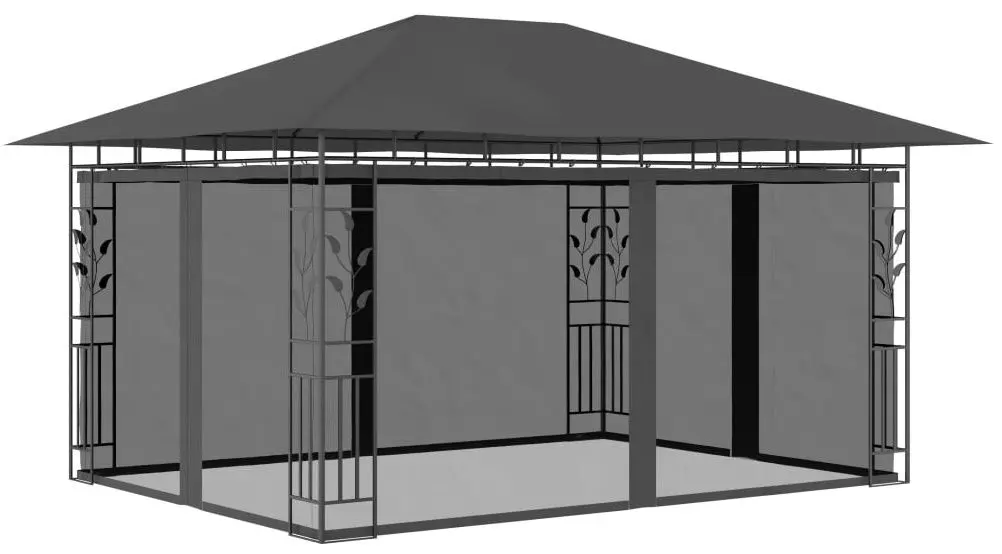 Садовый павильон VidaXL 47973 3x4 (Anthracite)