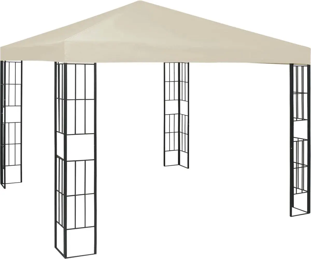 Pavilion de gradina VidaXL 47981 3x3 (Cream)