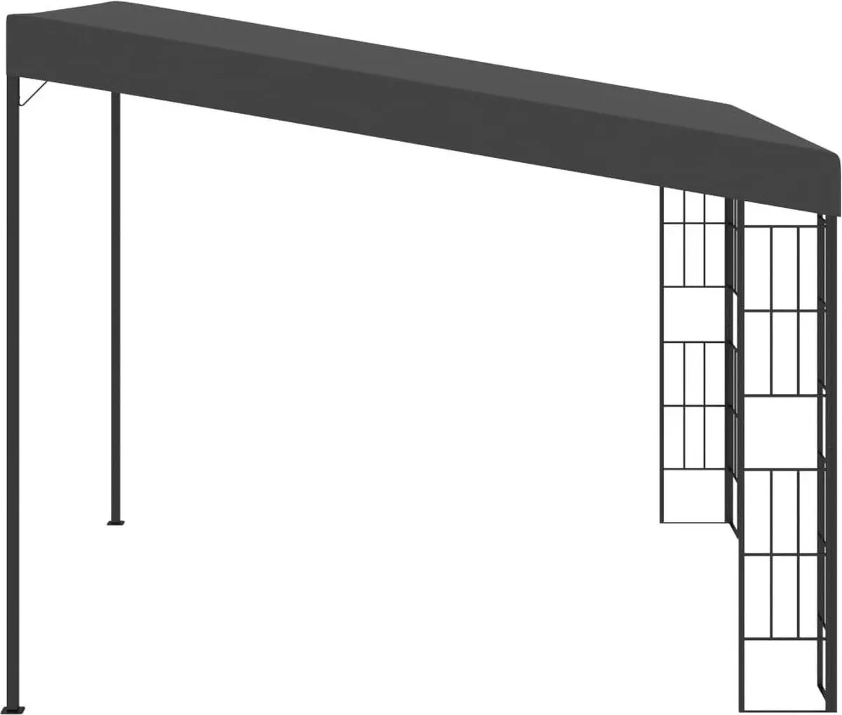 Pavilion de gradina VidaXL 47990 3x3 (Anthracite) - 2