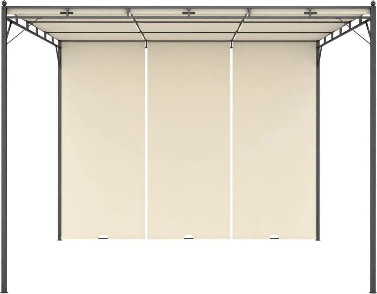 Pavilion de gradina VidaXL 47993 3x3 (Cream) - 2