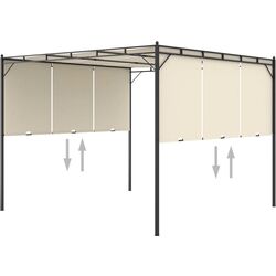 Pavilion de gradina VidaXL 47993 3x3 (Cream) Thumb