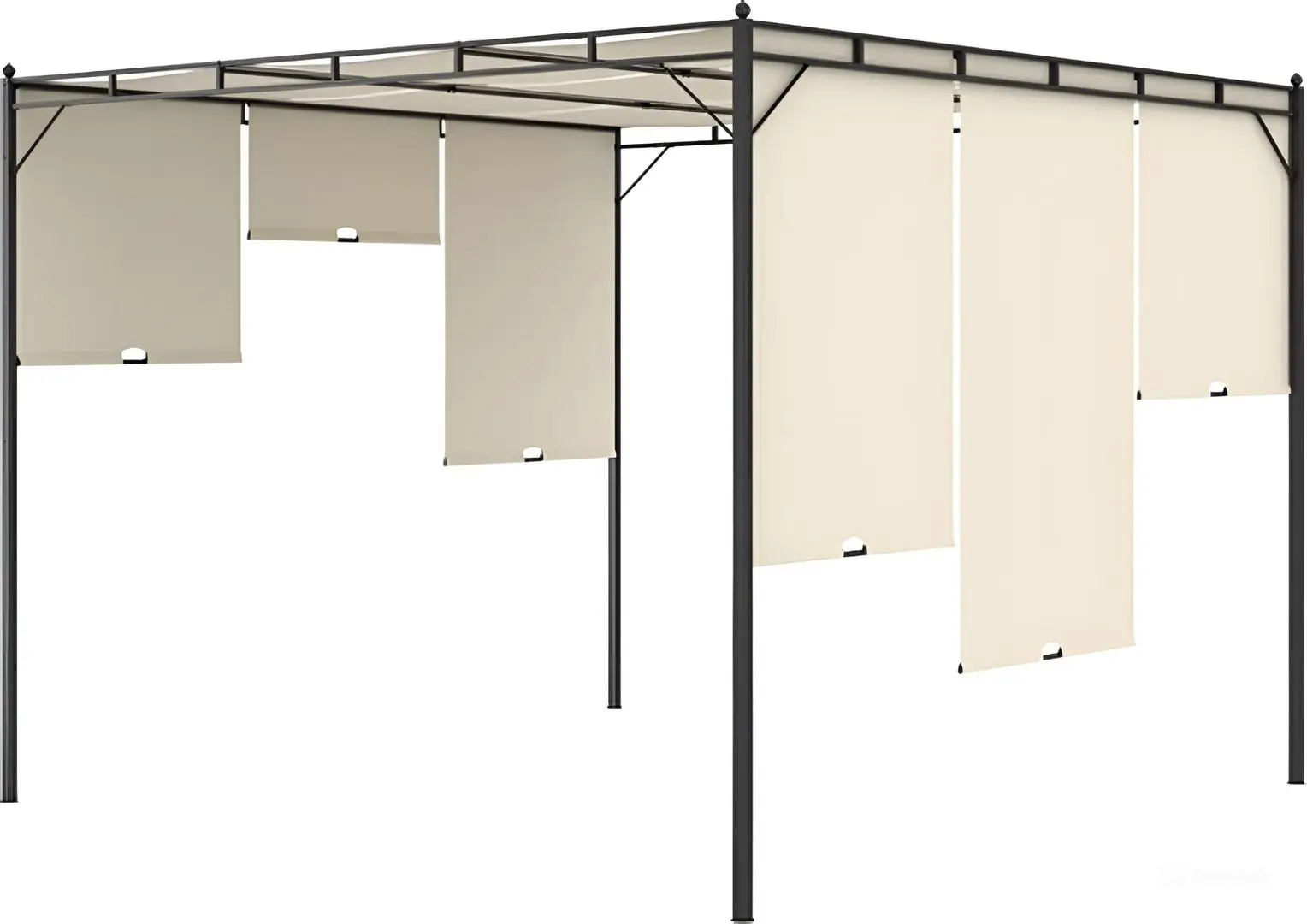 Pavilion de gradina VidaXL 47993 3x3 (Cream) - 6