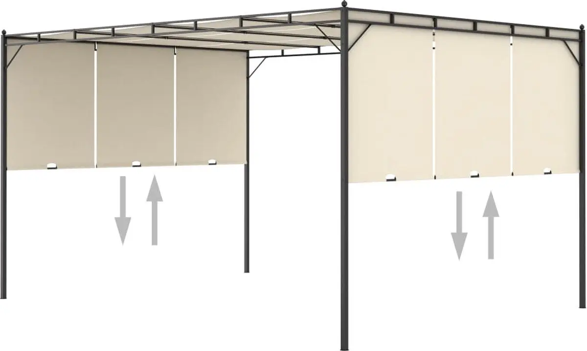 Pavilion de gradina VidaXL 47994 4x3 (Cream) - 5