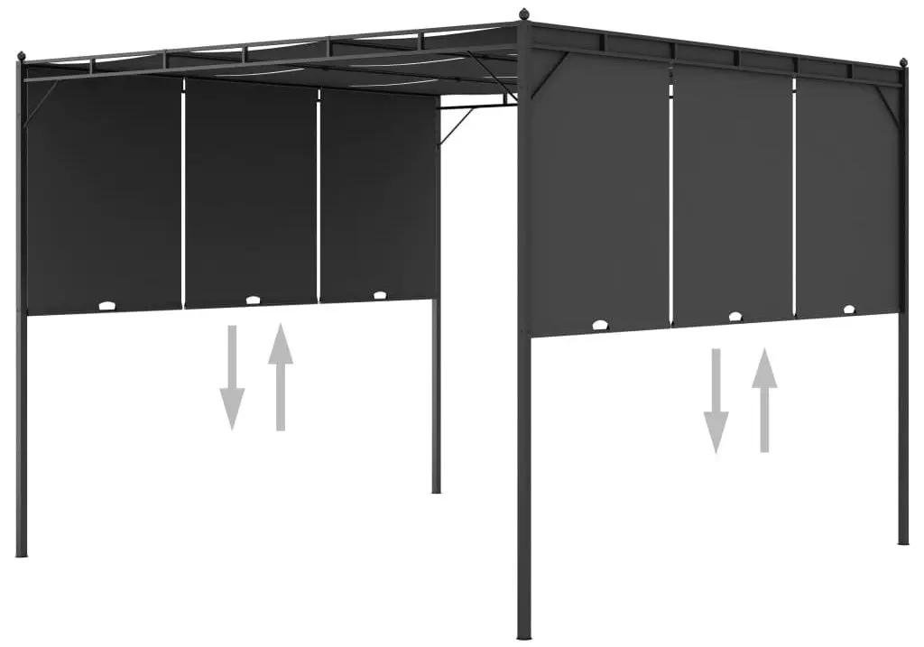 Садовый павильон VidaXL 47995 3x3 (Anthracite) - 6