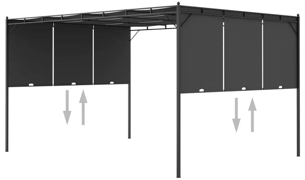 Pavilion de gradina VidaXL 47996 4x3 (Anthracite) - 6