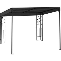 Pavilion de gradina VidaXL 48000 3x3 (Anthracite) Thumb