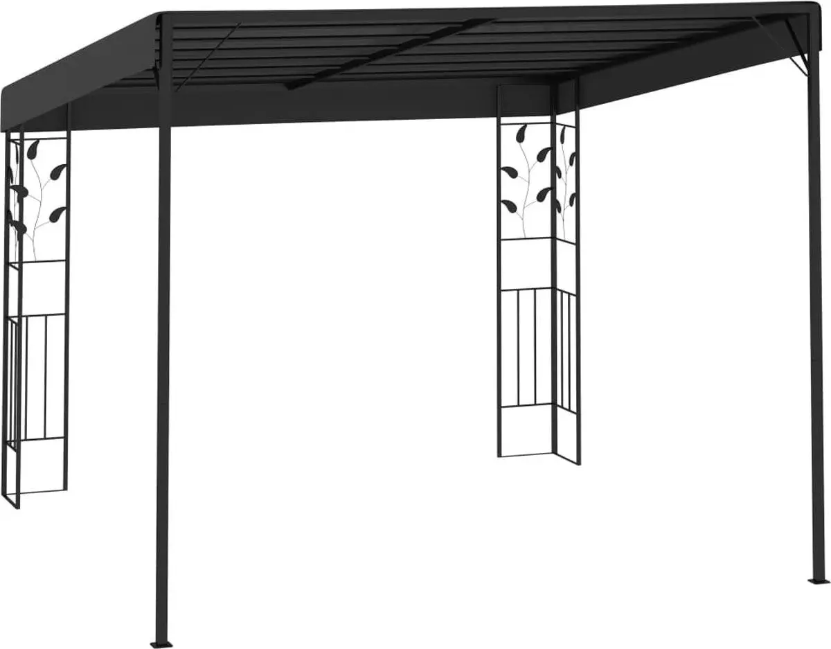 Pavilion de gradina VidaXL 48000 3x3 (Anthracite) - 2