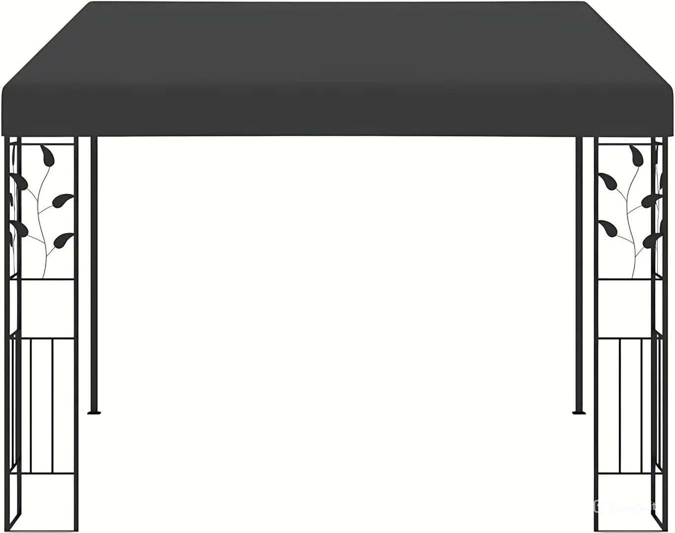 Pavilion de gradina VidaXL 48000 3x3 (Anthracite) - 5