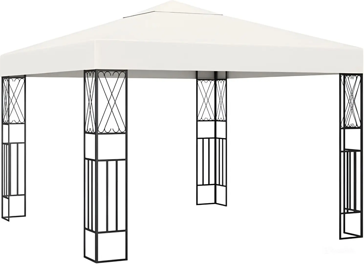 Pavilion de gradina VidaXL  48005 3x3 (Cream)