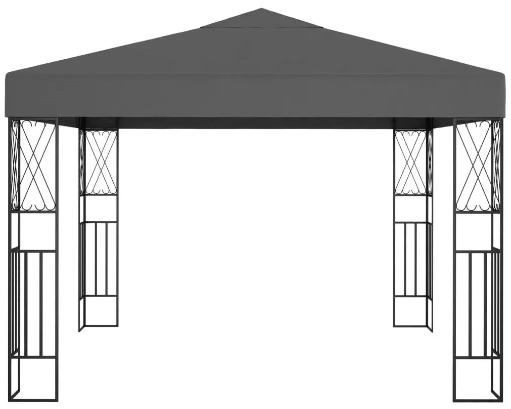 Pavilion de gradina VidaXL 48006 3x3 (Anthracite) - 2
