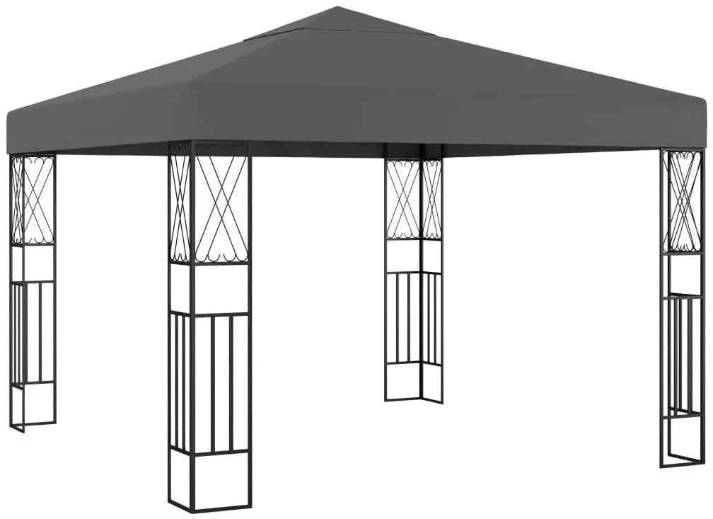 Pavilion de gradina VidaXL 48006 3x3 (Anthracite)
