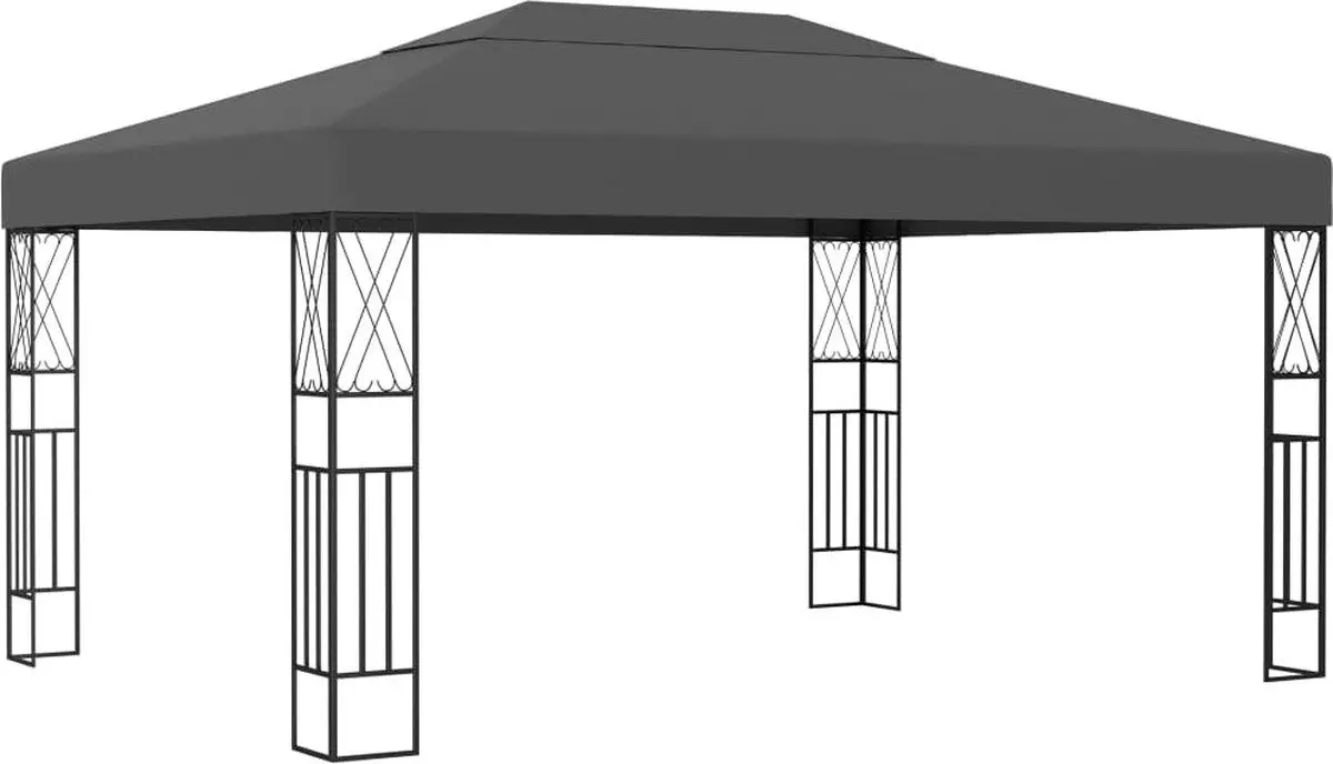 Pavilion de gradina VidaXL 48008 3x4 (Anthracite)