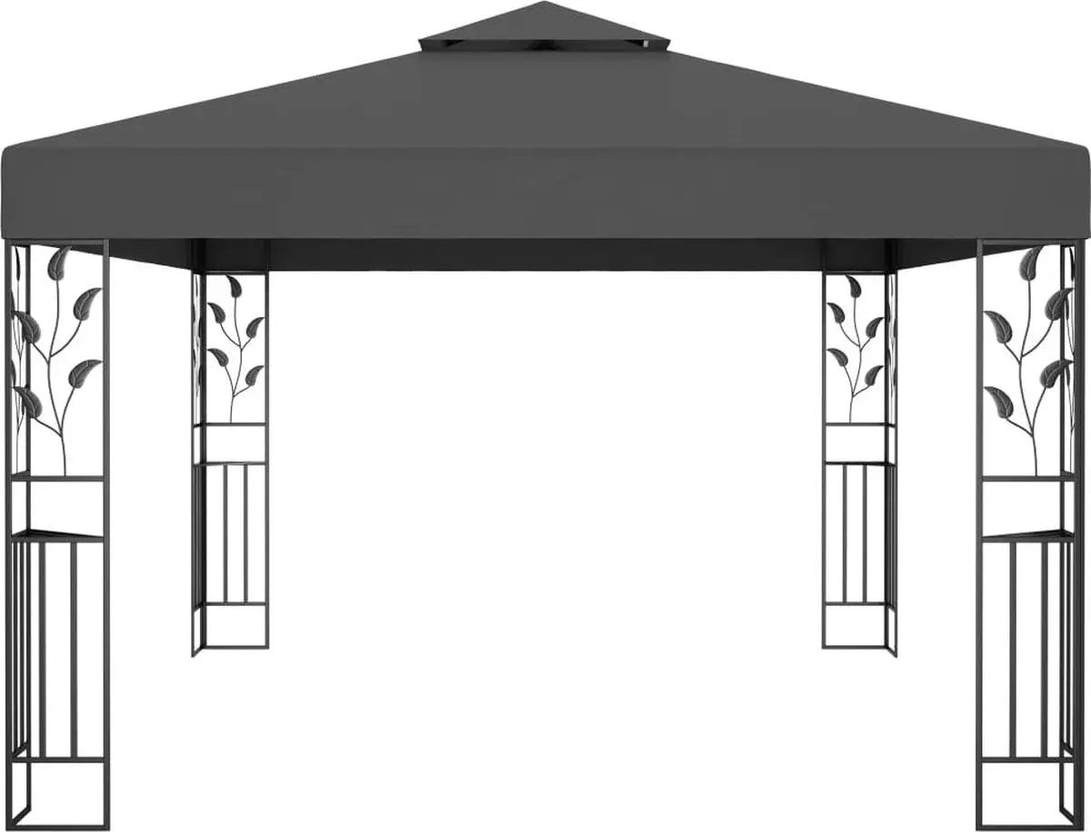 Pavilion de gradina VidaXL 48031 3x4 (Anthracite) - 2