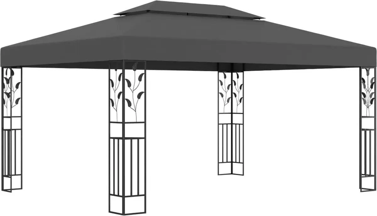Pavilion de gradina VidaXL 48031 3x4 (Anthracite)