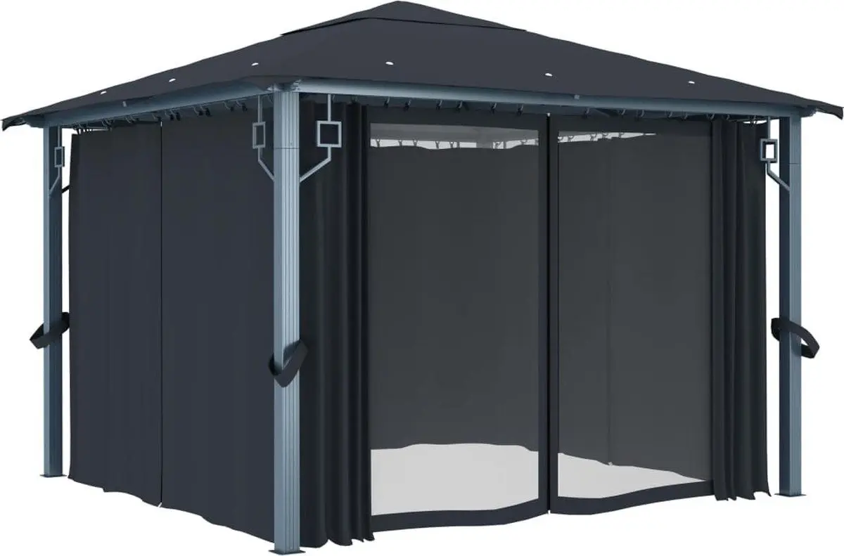 Садовый павильон VidaXL 48043 3x3 (Anthracite)