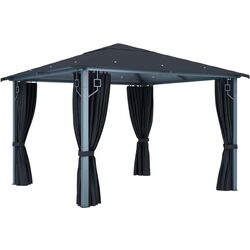 Садовый павильон VidaXL 48043 3x3 (Anthracite) Thumb