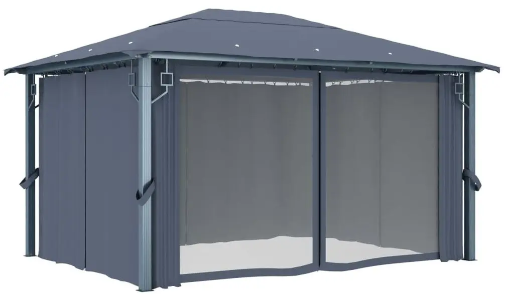 Pavilion de gradina VidaXL 48045 4x3 (Anthracite) - 2