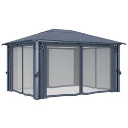 Pavilion de gradina VidaXL 48045 4x3 (Anthracite) Thumb