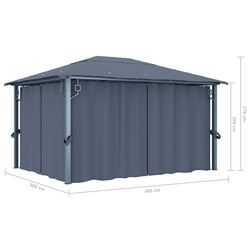 Pavilion de gradina VidaXL 48045 4x3 (Anthracite) Thumb
