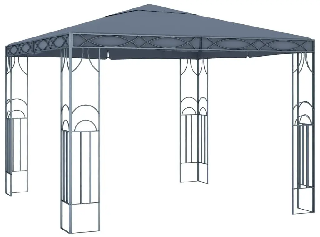 Pavilion de gradina VidaXL 48047 3x3 (Anthracite)