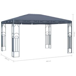 Pavilion de gradina VidaXL 48049 4x3 (Anthracite) Thumb
