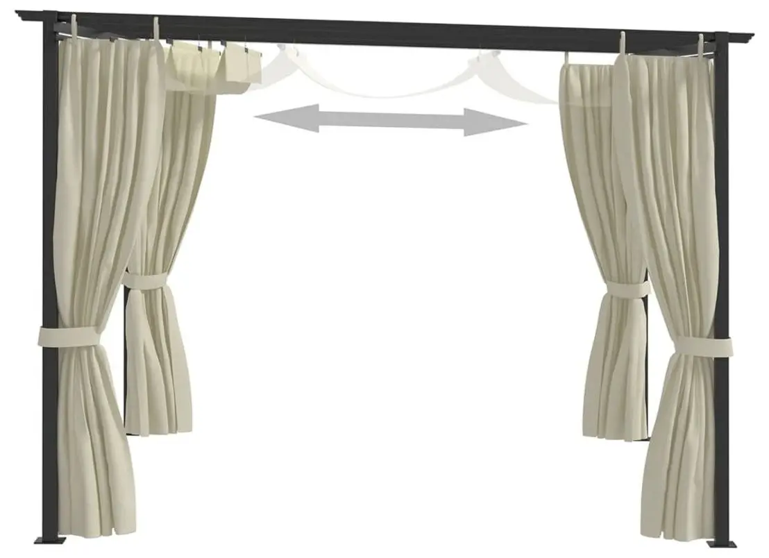 Pavilion de gradina VidaXL 48050 3x3 (Cream) - 2