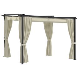 Pavilion de gradina VidaXL 48050 3x3 (Cream)