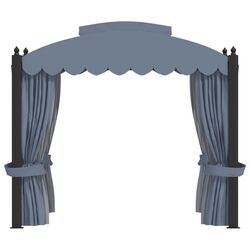 Садовый павильон VidaXL 48056 3x4 (Anthracite) Thumb