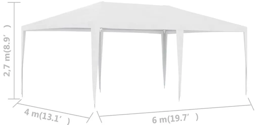 Pavilion de gradina VidaXL 48499 (White) - 5