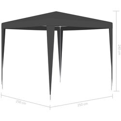Pavilion de gradina VidaXL 48507 2.5x2.5 (Anthracite) Thumb