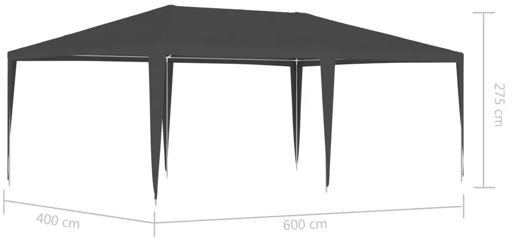 Pavilion de gradina VidaXL 48509 4x6 (Anthracite) - 6