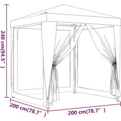 Садовый павильон VidaXL 48520 2x2 (White) Thumb