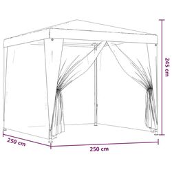 Садовый павильон VidaXL 48521 2.5x2.5 (White) Thumb