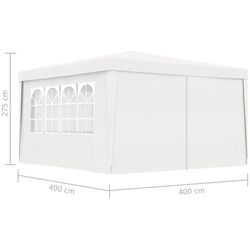 Pavilion de gradina VidaXL 48525 4x4 (White) Thumb