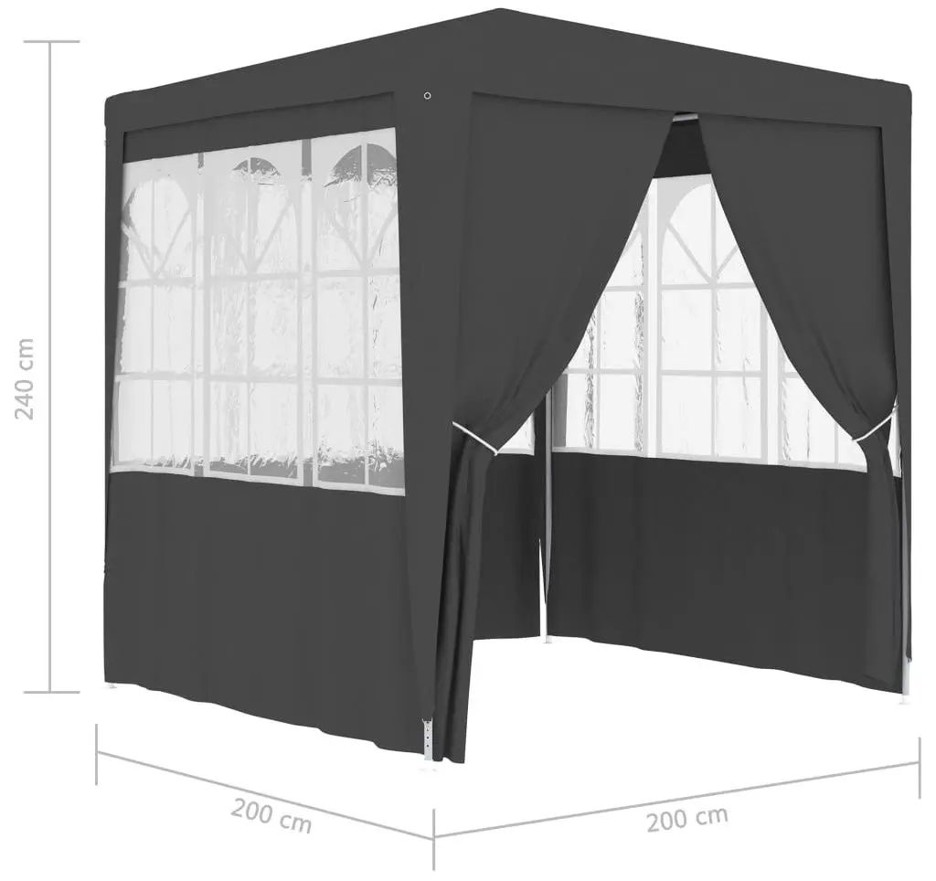 Pavilion de gradina VidaXL 48531 2x2 (Anthracite)
