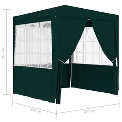Pavilion de gradina VidaXL 48534 2.5x2.5 (Green) Thumb