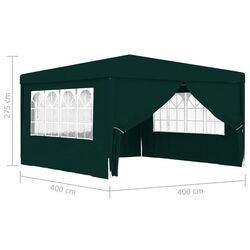 Pavilion de gradina VidaXL 48536 4x4 (Green) Thumb