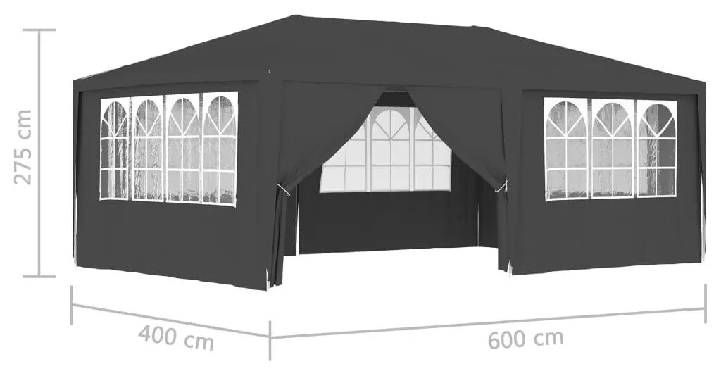 Pavilion de gradina VidaXL 48537 4x6 (Anthracite) - 9