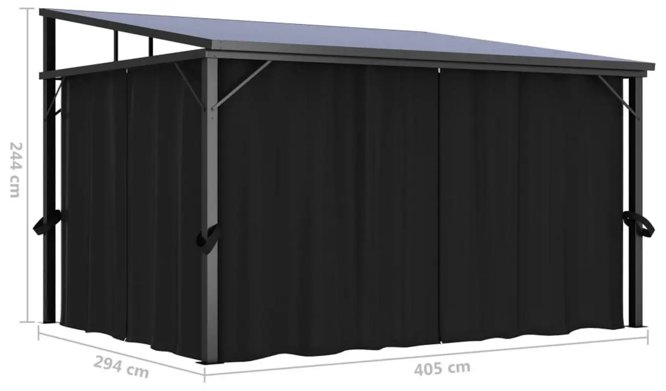 Pavilion de gradina VidaXL 48599 4x3 (Anthracite) - 10