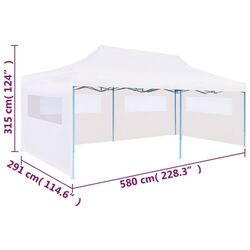 Садовый павильон VidaXL 48863 3x6 (White) Thumb